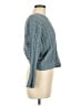 Jessica Simpson 100% Polyester Chevron-herringbone Teal Pullover Sweater Size M - photo 4