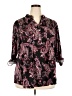 Avenue Paisley Black 3/4 Sleeve Blouse Size 22 Plus - photo 1