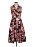 Jessica Howard 100% Polyester Floral Black Cocktail Dress Size 8 - photo 1