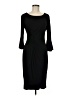 Connected Apparel Solid Black Cocktail Dress Size 6 - photo 1
