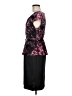Connected Apparel 100% Polyester Paisley Black Cocktail Dress Size 8 - photo 5