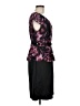 Connected Apparel 100% Polyester Paisley Black Cocktail Dress Size 8 - photo 4