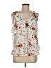 Parker 100% Polyester Ivory Sleeveless Blouse Size M - photo 1