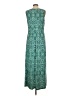 Chaps Green Casual Dress Size L - photo 2