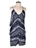 Olivaceous 100% Rayon Chevron-herringbone Blue Romper Size M - photo 1