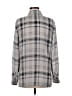 Liz Claiborne Collection 100% Polyester Plaid Gray Long Sleeve Blouse Size 8 - photo 2