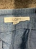 Ann Taylor LOFT Chevron-herringbone Blue Shorts Size 8 - photo 3