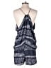 Olivaceous 100% Rayon Chevron-herringbone Blue Romper Size M - photo 2