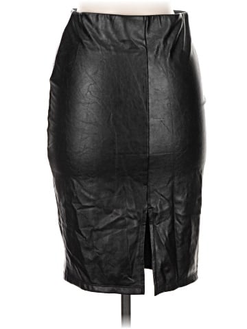 Shinestar Faux Leather Skirt (view 2)