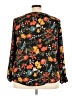 Gibson 100% Polyester Black Long Sleeve Blouse Size 3X - photo 2
