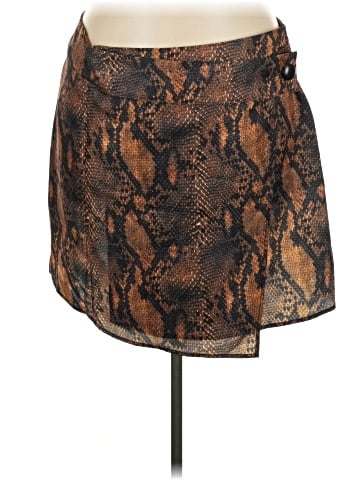 PrettyLittleThing Faux Leather Skirt (view 1)