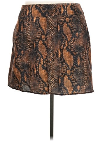 PrettyLittleThing Faux Leather Skirt (view 2)