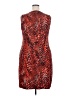Nine West Animal Print Red Cocktail Dress Size XXL - photo 2