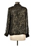 Cupcakes & Cashmere 100% Polyester Animal Print Gold Long Sleeve Blouse Size M - photo 2