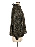 Cupcakes & Cashmere 100% Polyester Animal Print Gold Long Sleeve Blouse Size M - photo 4