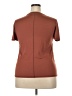Fabletics Solid Brown Short Sleeve T-Shirt Size XXL - photo 2