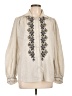 Max Studio Ivory Long Sleeve Blouse Size L - photo 1