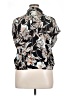 Leith Floral Black Short Sleeve Blouse Size XL - photo 2