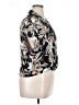 Leith Floral Black Short Sleeve Blouse Size XL - photo 4