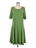 Susan Graver Solid Green Casual Dress Size M - photo 1