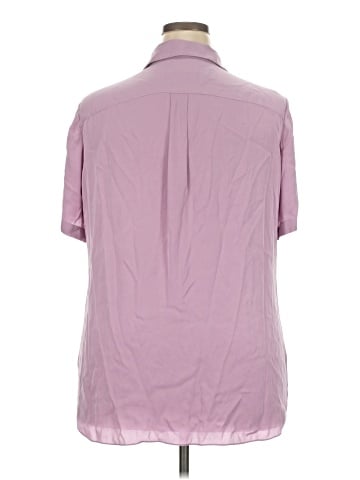 Theory Short Sleeve Silk Top (view 2)