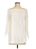 J. McLaughlin Ivory 3/4 Sleeve Blouse Size L - photo 1