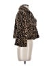 CAbi 100% Polyester Animal Print Brown Faux Fur Jacket Size M - photo 4