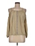 Very J 100% Rayon Tan 3/4 Sleeve Blouse Size M - photo 1