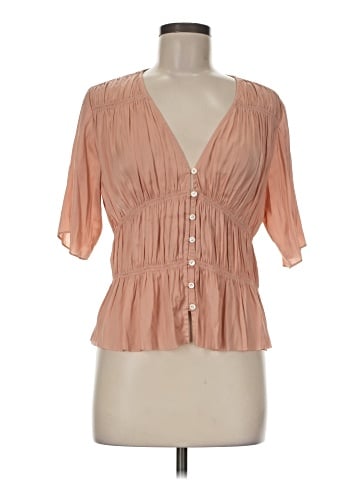 FRAME Short Sleeve Blouse (view 1)