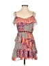 2b bebe 100% Polyester Print Pink Casual Dress Size XS - photo 1