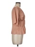 FRAME 100% Polyester Tan Short Sleeve Blouse Size M - photo 4