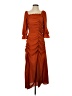 Shein 100% Polyester Orange Cocktail Dress Size 4 - photo 1