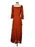 Shein 100% Polyester Orange Cocktail Dress Size 4 - photo 2