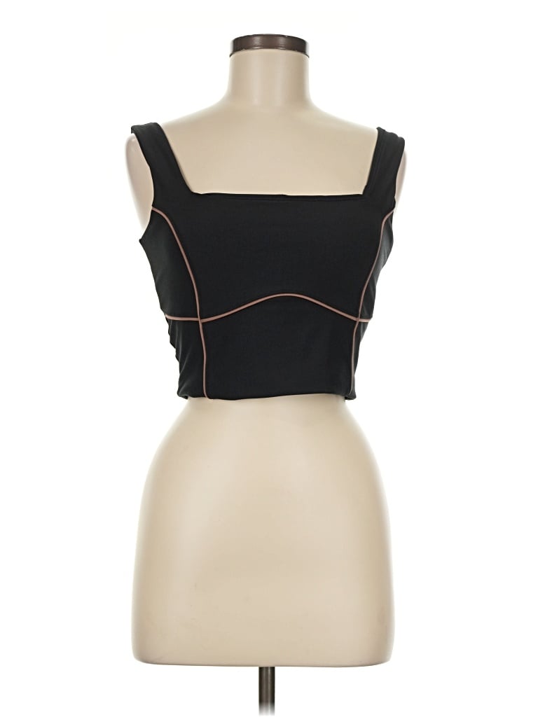 Pre-owned Ypb Tube Top Black Strapless Neckline Tops