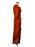 Shein 100% Polyester Orange Cocktail Dress Size 4 - photo 4