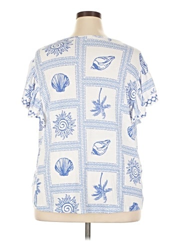 Como Blu Short Sleeve Blouse (view 2)