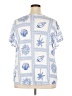 Como Blu Blue Short Sleeve Blouse Size 2X - photo 2