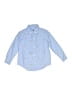 Janie and Jack Hearts Blue Long Sleeve Button-Down Shirt Size 3 - photo 1
