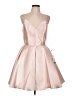 Alyce 100% Polyester Solid Orange Pink Cocktail Dress Size 12 - photo 1