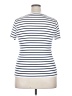 J.Crew Stripes White Short Sleeve Turtleneck Size XXL - photo 2