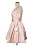 Alyce 100% Polyester Solid Orange Pink Cocktail Dress Size 12 - photo 5
