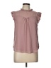 Monteau 100% Polyester Pink Sleeveless Blouse Size L - photo 1