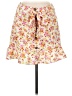 Topshop 100% Polyester Floral Pink Casual Skirt Size 8 - photo 1