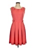 Elle Solid Orange Cocktail Dress Size 10 - photo 1