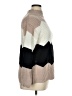 Inner Circle Inc. 100% Acrylic Chevron-herringbone Tan Turtleneck Sweater Size XL - photo 4