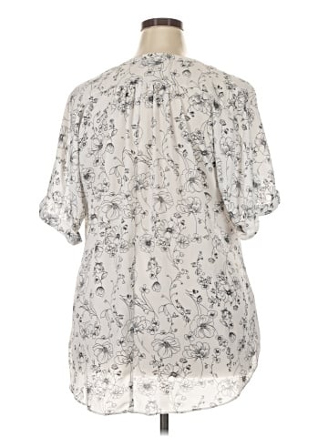 a.n.a. A New Approach Short Sleeve Blouse (view 2)