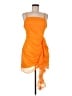 Coast 100% Polyester Orange Cocktail Dress Size 8 - photo 1