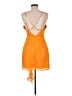 Coast 100% Polyester Orange Cocktail Dress Size 8 - photo 2