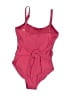 Shapermint Solid Pink One Piece Swimsuit Size L - photo 2