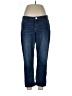 Jennifer Lopez Solid Blue Jeans Size 12 - photo 1